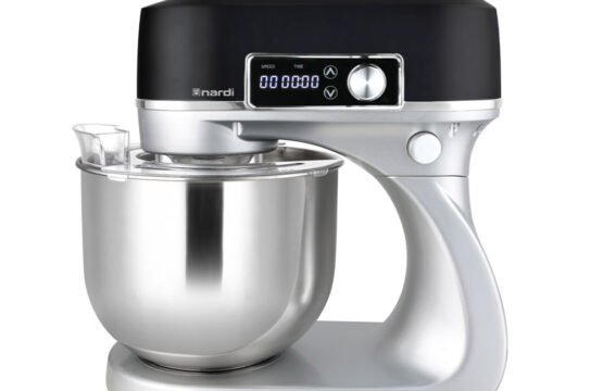 Pétrin MAESTRO PASTA NARDI Mono Fonction Double Crochet  Noir Inox 5,5L