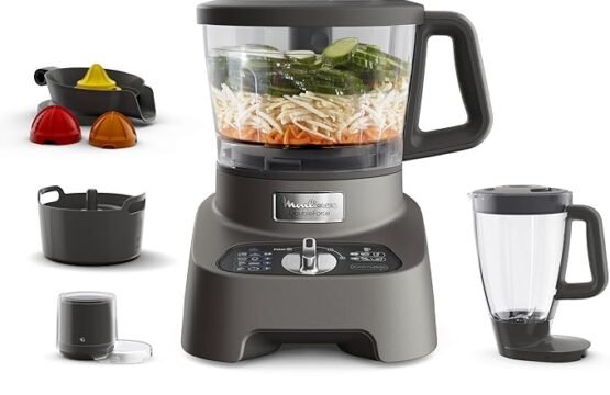 Robot multifonctions MOULINEX Double Force 1000W SILVER - 10 Accessoires