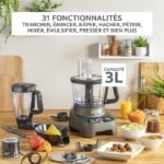 Robot multifonctions MOULINEX Double Force 1000W SILVER - 10 Accessoires – Image 2