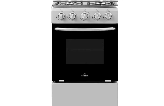 Cuisinière CRISTOR ECO 4 Feux 50 Cm Grise