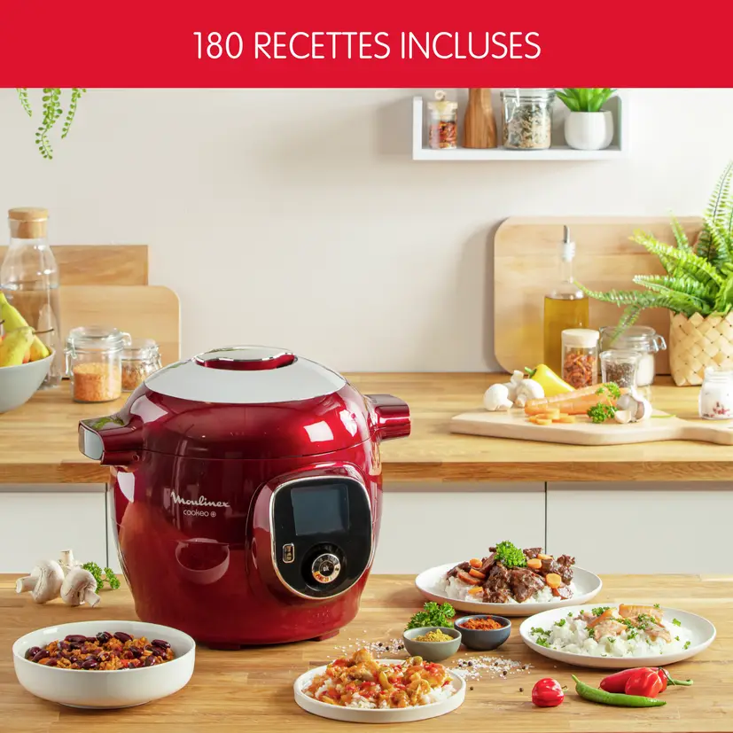 Multicuiseur intelligent MOULINEX Cookeo+ 6L 180 Recettes Préprogrammes 3 Multicuiseur intelligent MOULINEX Cookeo+ 6L 180 Recettes Préprogrammes – Image 2