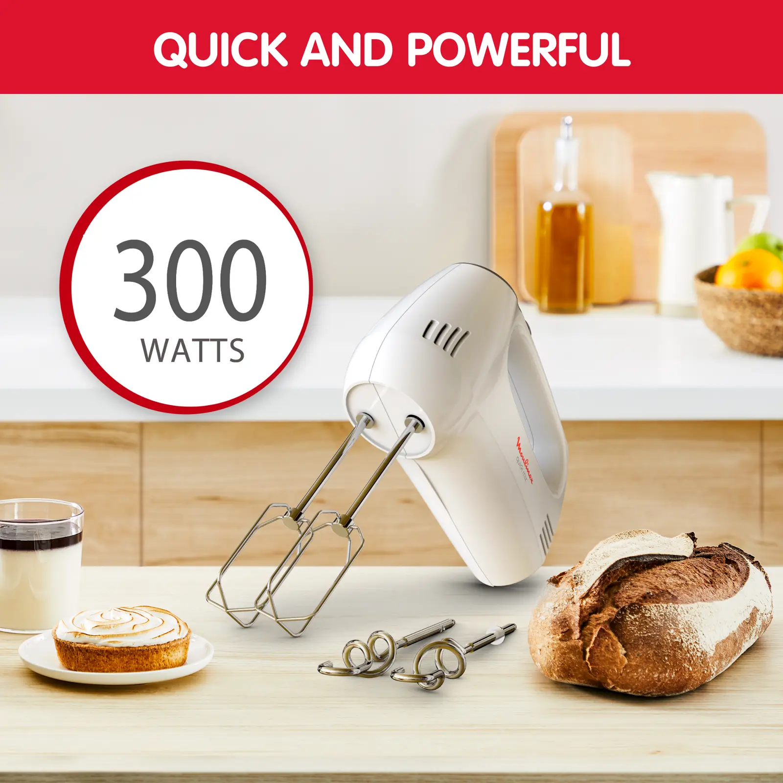 Batteur Moulinex Quick Mix 300W 3 Batteur Moulinex Quick Mix 300W – Image 2