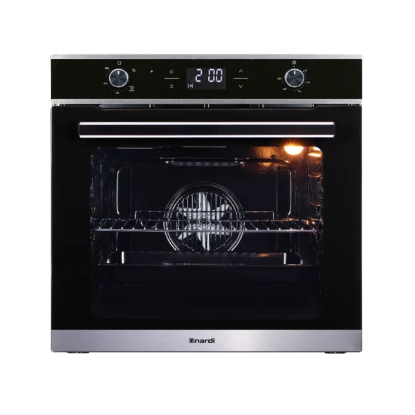 Four Encastrable NARDI Gaz-Elec - 60 Cm - Ventilé - Catalyseur - Afficheur - Noir NFE57MD3BG