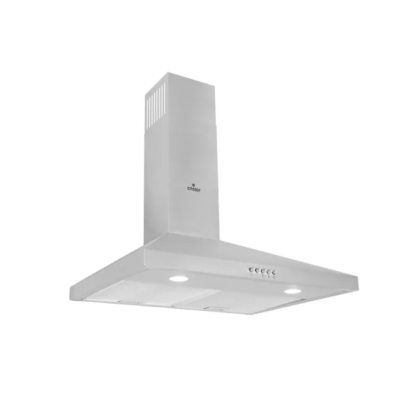 Hotte Pyramidale CRISTOR FIONA1 - 60 Cm - Filtres à charbon - 300 m3/h - Inox HP630FI1S – Image 2