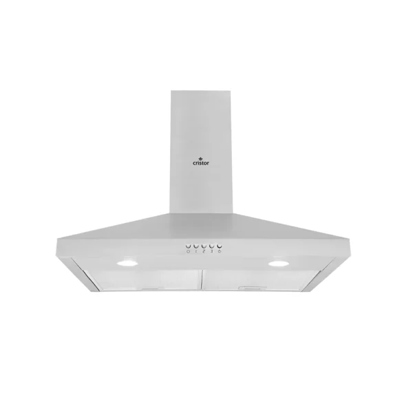 Hotte Pyramidale CRISTOR FIONA1 - 60 Cm - Filtres à charbon - 300 m3/h - Inox HP630FI1S