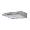 Hotte casquette CONDOR QUARTZ - 60 Cm- Filtre à Charbon - 320 m3/h - Silver CH-Q6300S