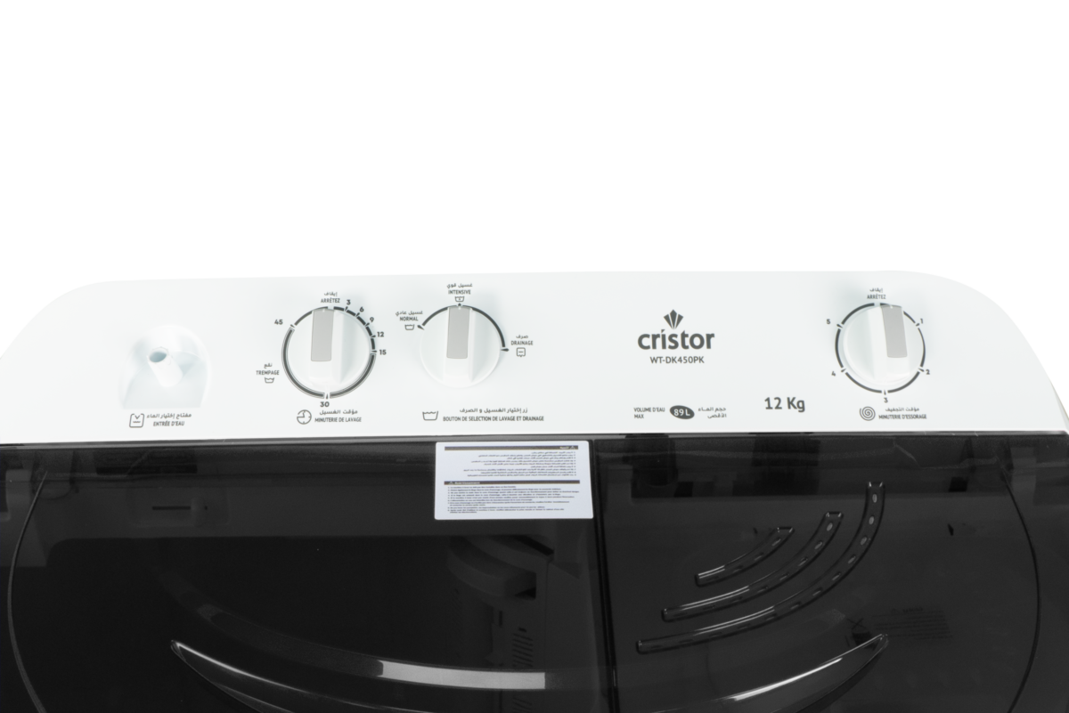 Machine à Laver CRISTOR Noire 12g – Image 4