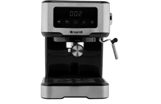 Machine à Café digital NARDI 2 en 1 Capsules & Café Moulu INOX 20bars