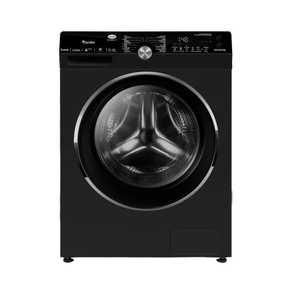 Machine à laver CONDOR LUNA Frontal -10,5kg -lavage à la vapeur - Inverter- 1400 tr/min - Titanium WAF-XB441L1T