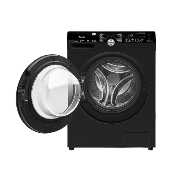 Machine à laver CONDOR LUNA Frontal -10,5kg -lavage à la vapeur - Inverter- 1400 tr/min - Titanium WAF-XB441L1T – Image 2