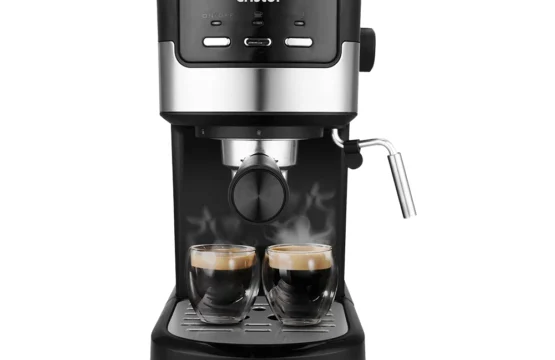 Machine A Café 3 en 1 CRISTOR Capsules et Café moulu  Noir Inox 20 BARS-1100 W