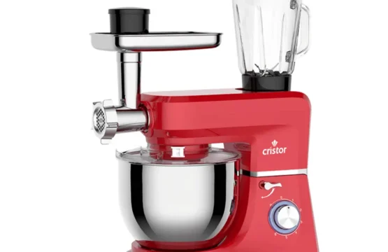 Pétrin CRISTOR Multi Fonctions -7 L-1400 W- Rouge_inox