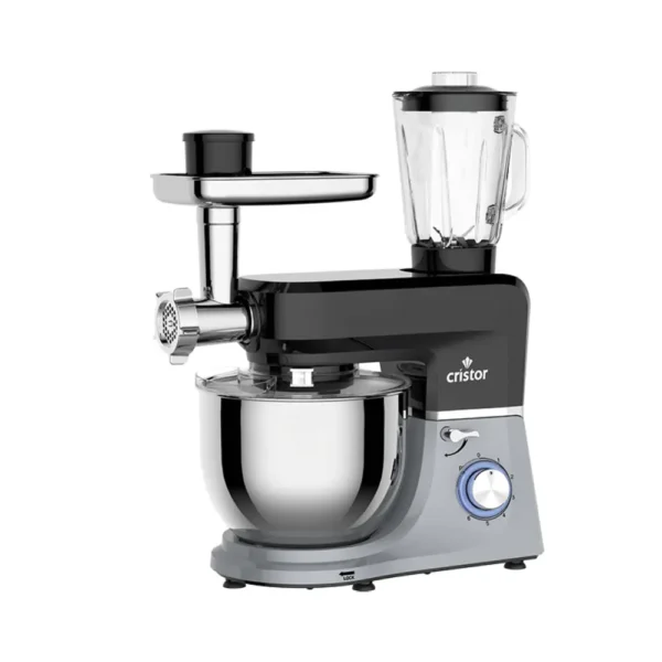 Pétrin CRISTOR Multi Fonctions -7 L-1400 W- Noir_inox