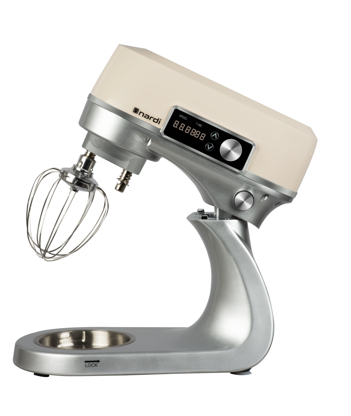 Pétrin  MAESTRO PASTA NARDI Mono Fonction Double Crochet  Crème Inox 5,5L – Image 2