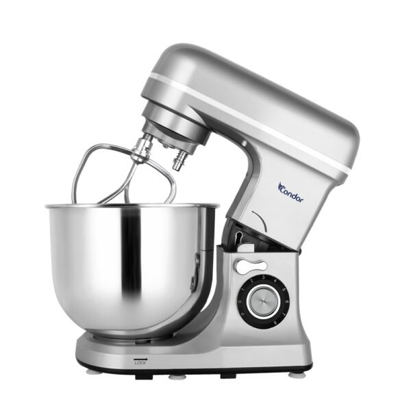 Pétrin CONDOR POWER MIX - Double Crochet -1600W- 8L-Silver - pt-pxu2g