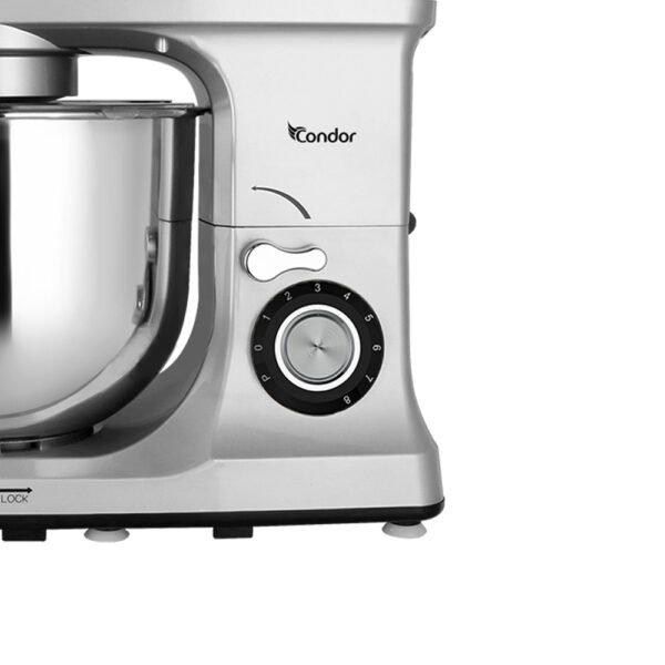 Pétrin CONDOR POWER MIX - Double Crochet -1600W- 8L-Silver - pt-pxu2g – Image 6