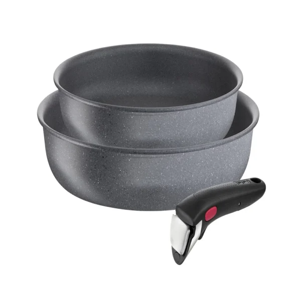 Poêles TEFAL Ingenio Natural Force Lot 2 poêles 24/28 cm + poignée