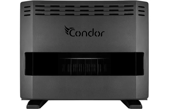 Radiateur à Gaz CONDOR CALDO 10 KW Détecteur CO Noir