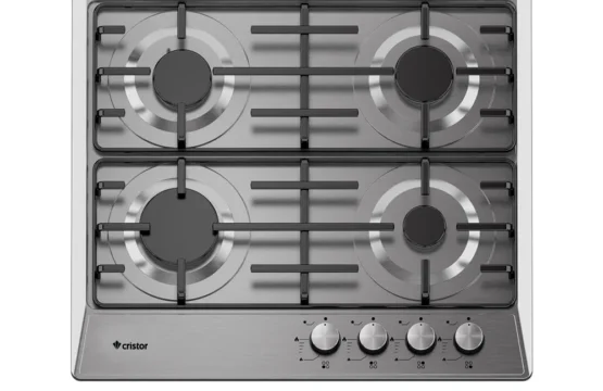 Table de cuisson CRISTOR Encastrable 4 Feux 60 cm Inox