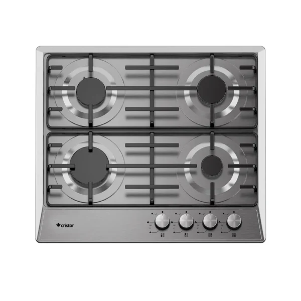 Table de cuisson CRISTOR Encastrable- 4 Feux - 60cm-Inox TE64CR1EX