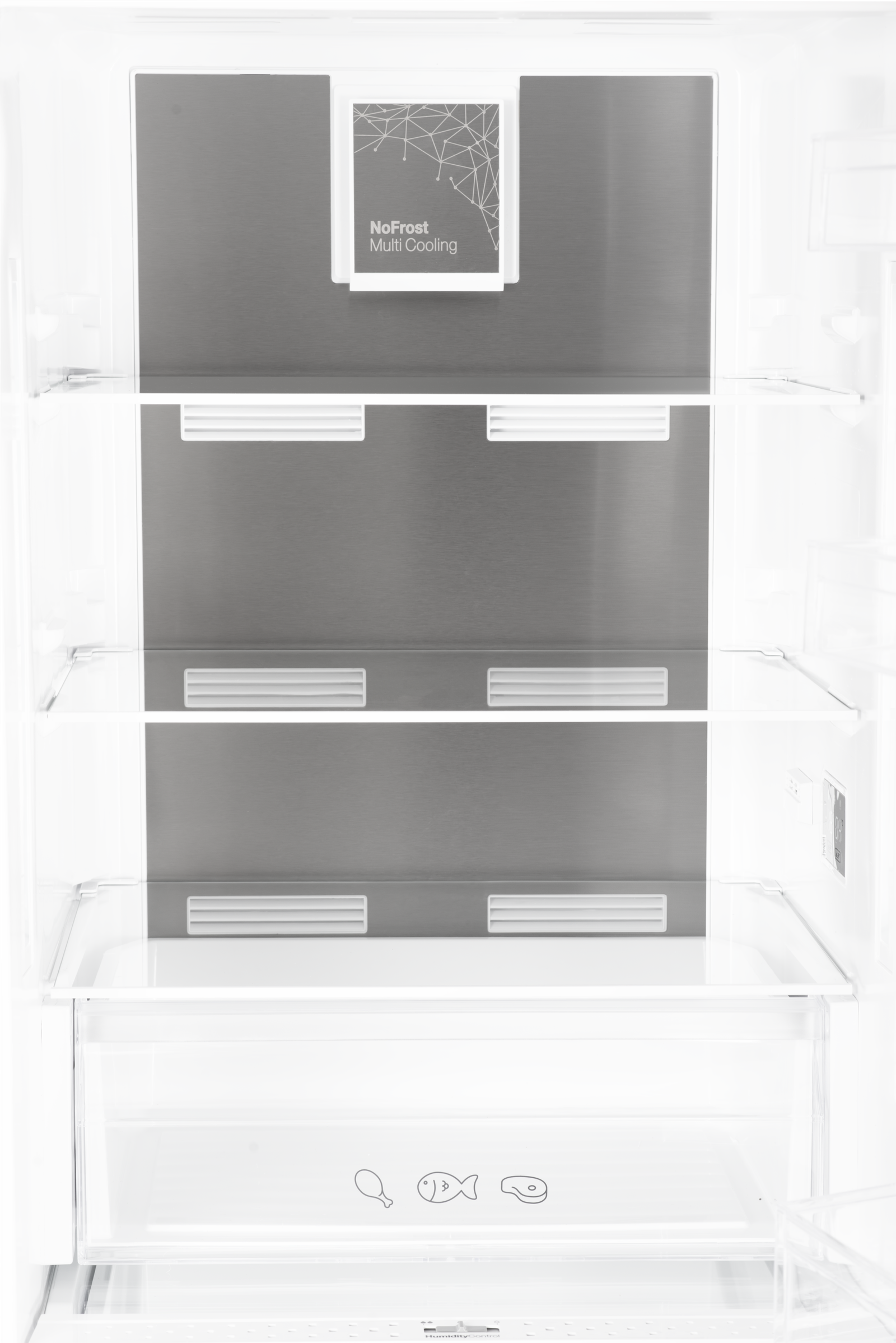 Réfrigérateur Combiné Nardi Retro Orange 410L 5 Réfrigérateur Combiné Nardi Retro Orange 410L – Image 4