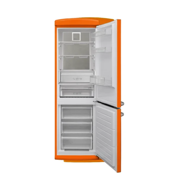 Réfrigérateur NARDI Combiné NoFrost – 341L – Retro – Orange NRC460RO – Image 2