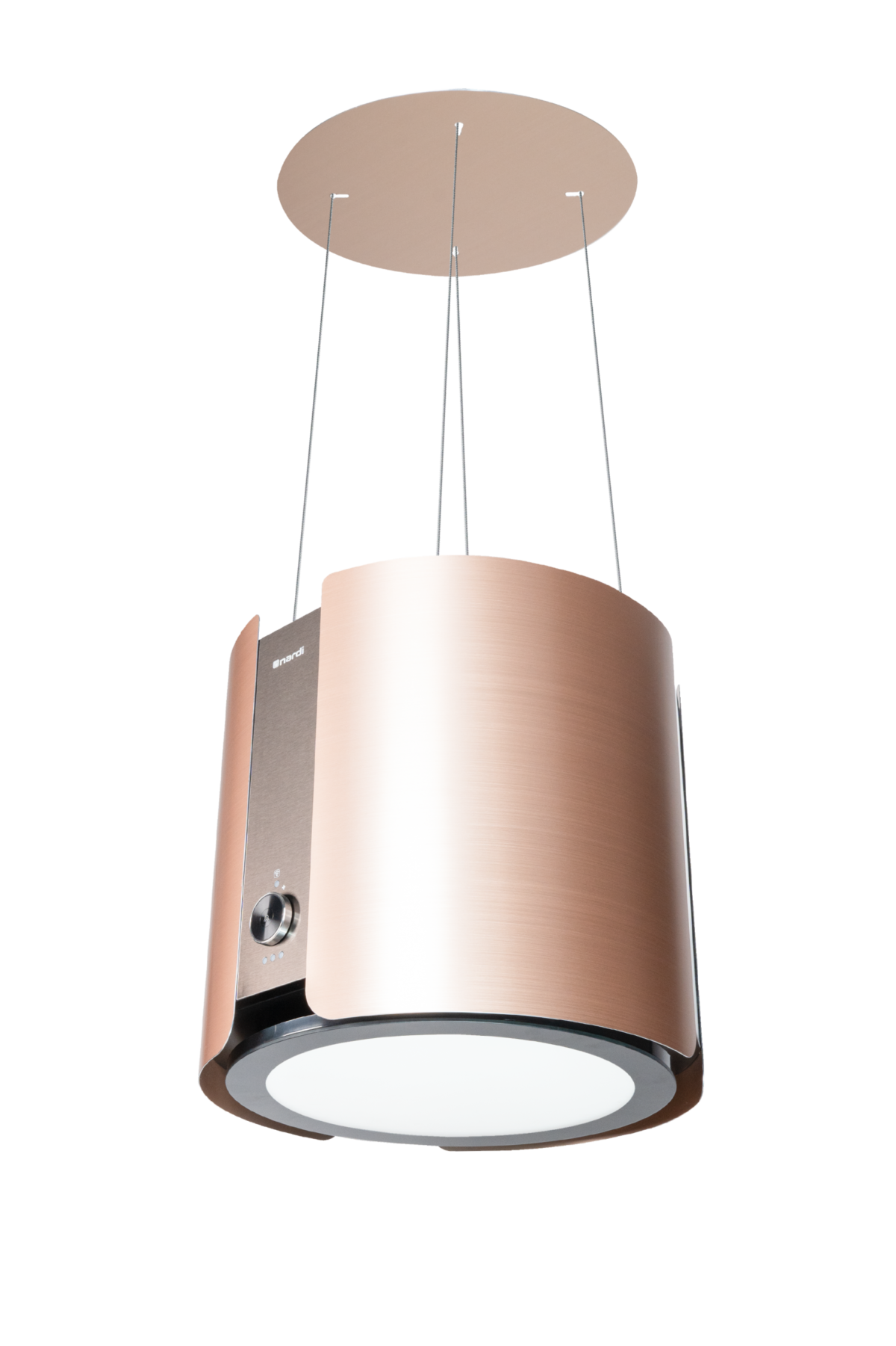 Hotte Ilot NARDI aluminium doré champignon 45 cm – Image 2