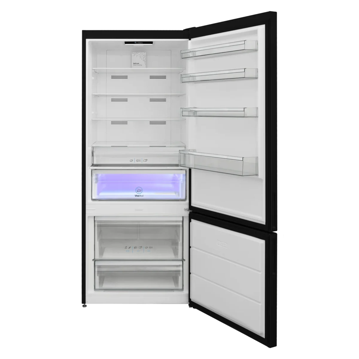 Réfrigérateur Combiné Nardi Inverter Dark Inox 614L – Image 2