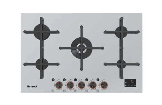 Table De Cuisson NARDI 5 Connecté Feux Inox