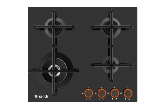 Table De Cuisson NARDI 4 Feux Black Glass