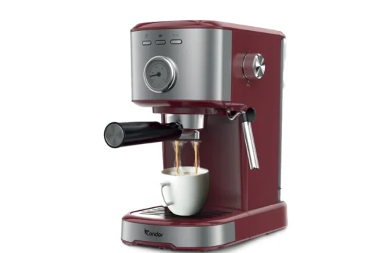 Machine A Café Barista 2 en 1 CONDOR - ROBUSTA SERIES - Capsules et Café moulu -20 BARS-1100 W-Marron MC215DM