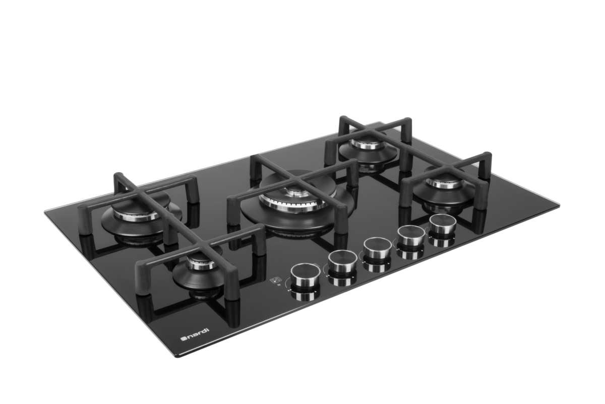 Table De Cuisson NARDI 5 Feux Black glass – Image 3