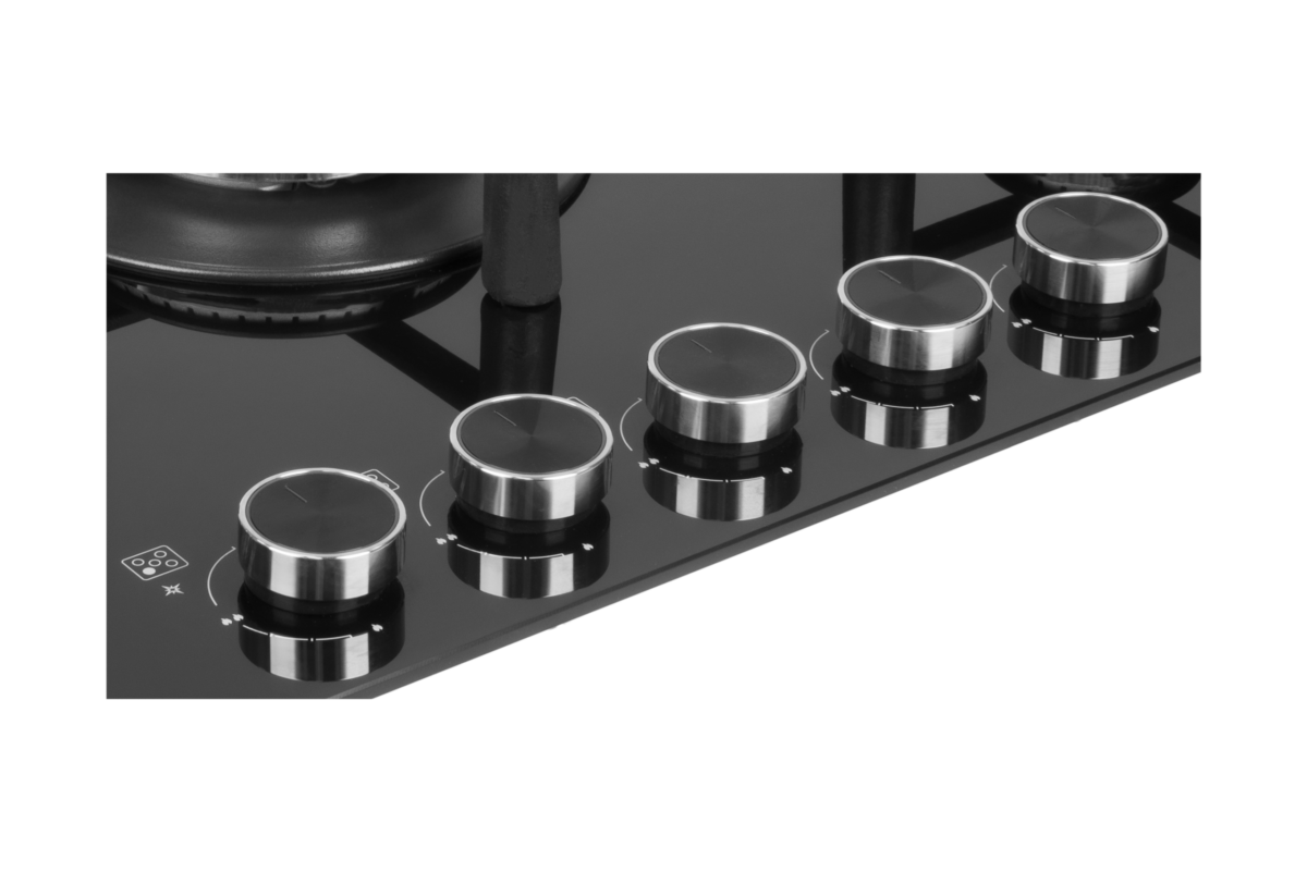 Table De Cuisson NARDI 5 Feux Black glass – Image 6