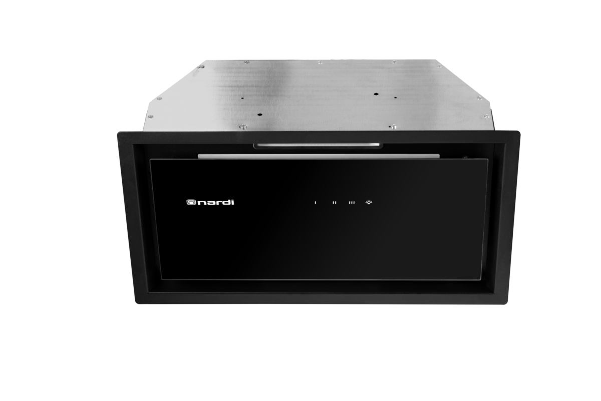 Hotte Aspirante NARDI Encastrable Black glass 52 cm – Image 1
