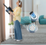 Aspirateur balai sans fil Condor  Noir_Bleu – Image 5