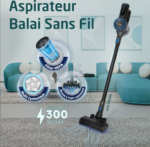 Aspirateur balai sans fil Condor  Noir_Bleu – Image 3