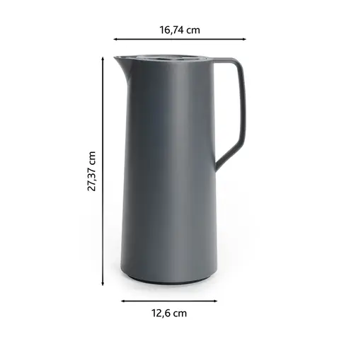 Digital VACUUM JUG MOTIVA 1 00L GREY DIMENSION