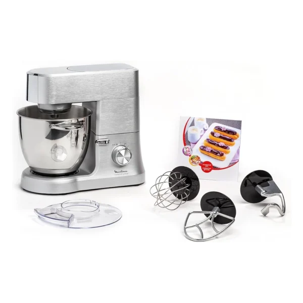 Robot pâtissier MOULINEX Masterchef Grande 1.500W - 5 accessoires - 8 vitesses + pulse - QA810D01 – Image 2