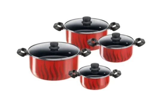 Tefal Tempo Flamme 8 pc set stewpots 18-22-26-30 cm C3079082