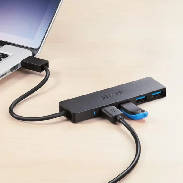 ANKER 4-PORT ULTRA SLIM USB3.0 DATA HUB black A7516016 – Image 2