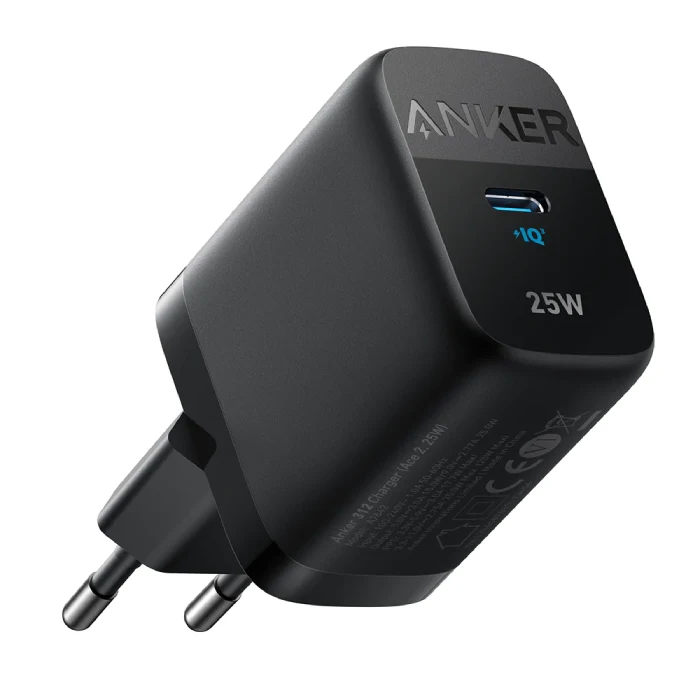 anker wall charger 312 25 watts fast charging black a2642g11 p99