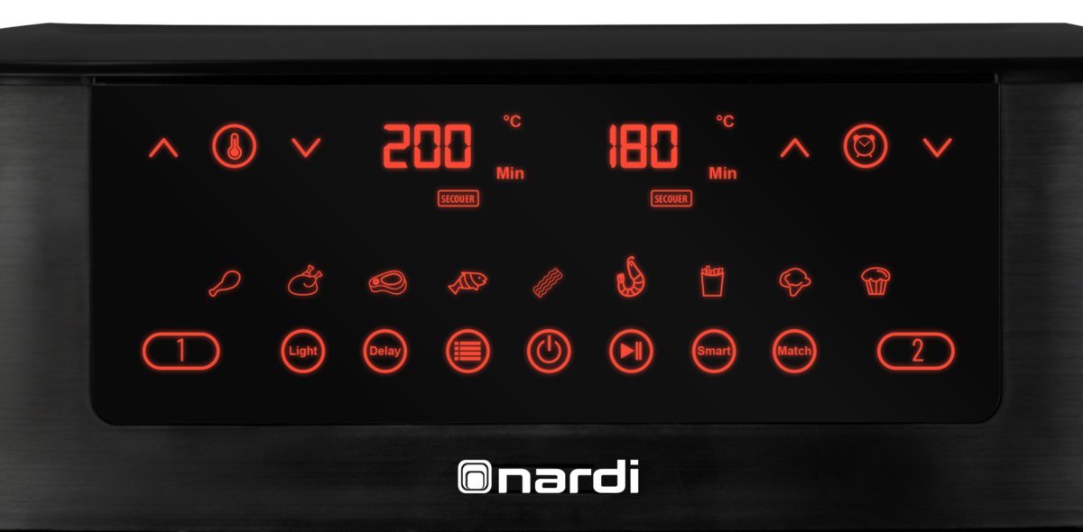 Air Fryer NARDI Double bac Digital Noir 9 L – Image 4