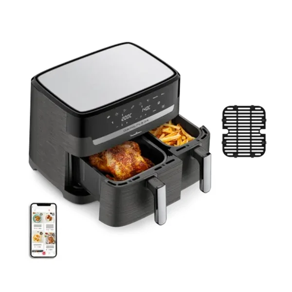 Air Fryer MOULINEX Dual Easy Fry & Grill 8.3L -  EZ905B20 – Image 2