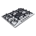 Table de cuisson CANDY 4 Foyers 1 Wok Fonte Inox – Image 3