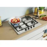 Table de cuisson CANDY INOX - 04 FEUX -WOK- Thermocouple CHG6BR4WX – Image 3