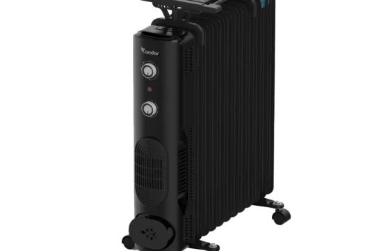 Radiateur Bain d’huile Condor Ventilo Noir 11 éléments