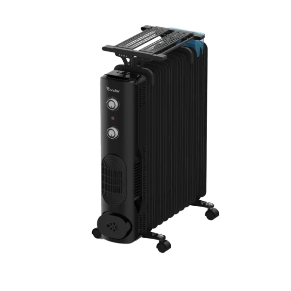 Radiateur Bain d’huile Condor Avec Ventilo | 11 éléments | 2400W CBH1124F1N