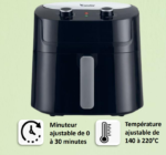 Air fryer Condor Mono bac avec boutton 7,5L – Image 3