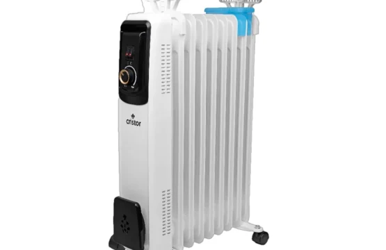 Radiateur Bain d'huile CRISTOR 9 éléments 2000W noir et blanc