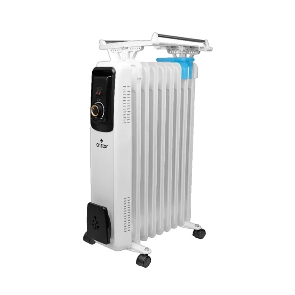 Radiateur Bain d'huile CRISTOR - 13 éléments -2600W-noir et blanc KBH4613NB